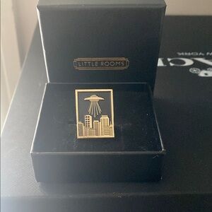 Little Rooms UFO Cityscape Pin